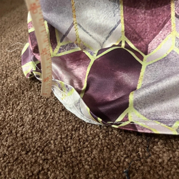 Geometric Multicolor Maxi Dress, XXL sleeveless - Picture 3 of 6